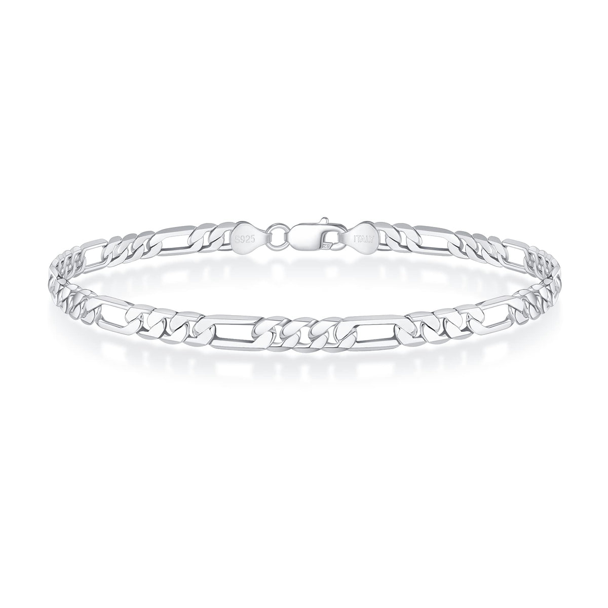 Men’s 925 Sterling Silver Figaro Bracelet