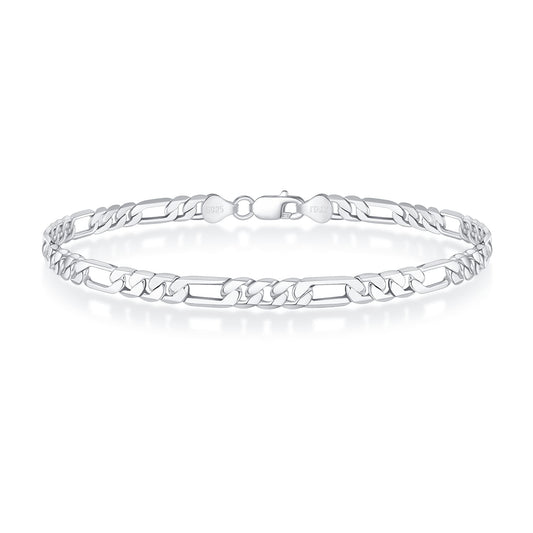 Men’s 925 Sterling Silver Figaro Bracelet