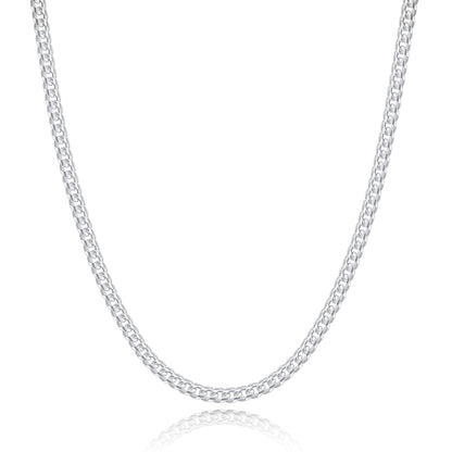 Men’s Cuban Chain – 925 Sterling Silver, 3 mm