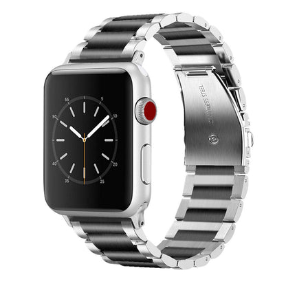Black Stainless Steel Apple Watch Band