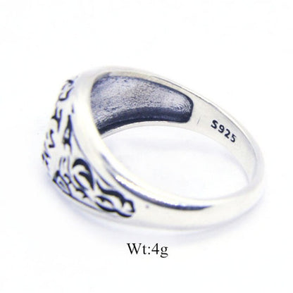 Vintage Men’s Cross Ring – 925 Silver