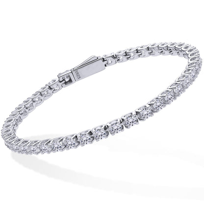 Moissanite Tennis Bracelet – 925 Sterling Silver