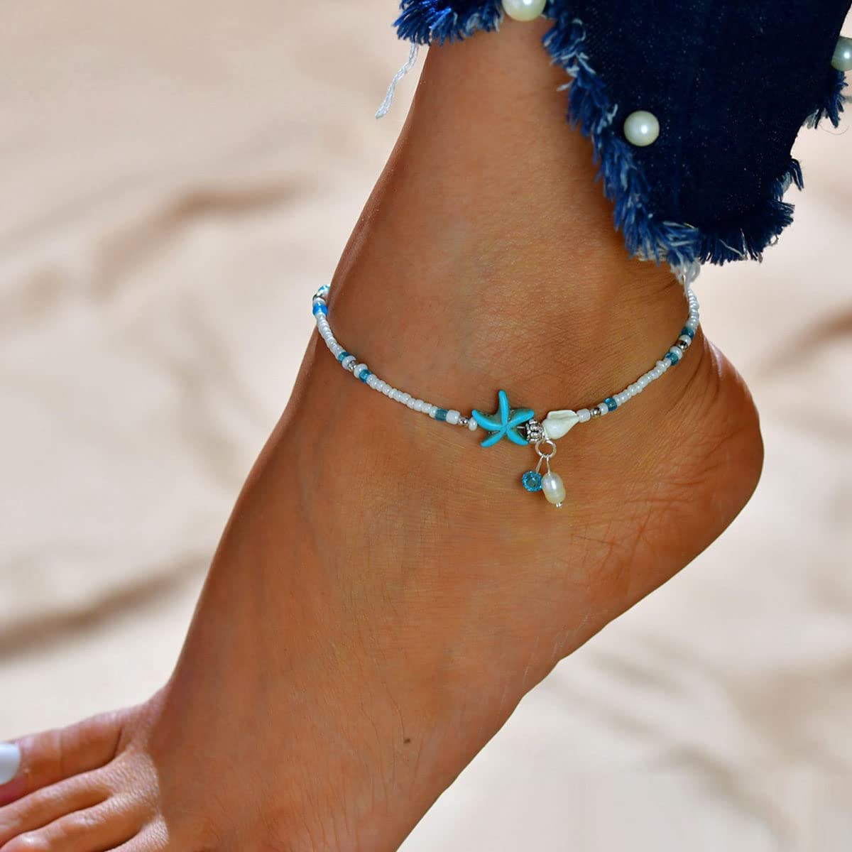 Conch Rice Zhuhai Star Anklet for Summer Fashion