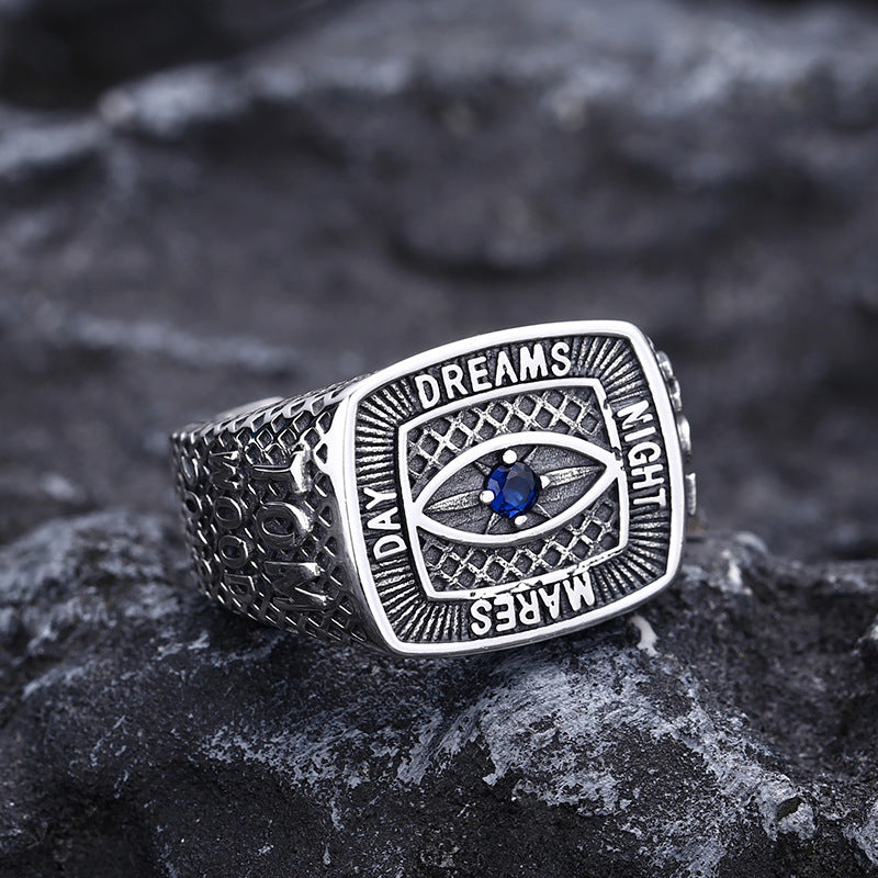 Men’s Eye Ring – 925 Sterling Silver