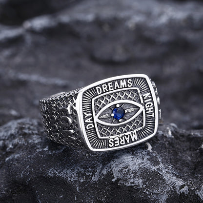Men’s Eye Ring – 925 Sterling Silver