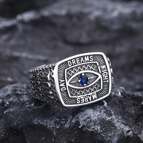 Men’s Eye Ring – 925 Sterling Silver