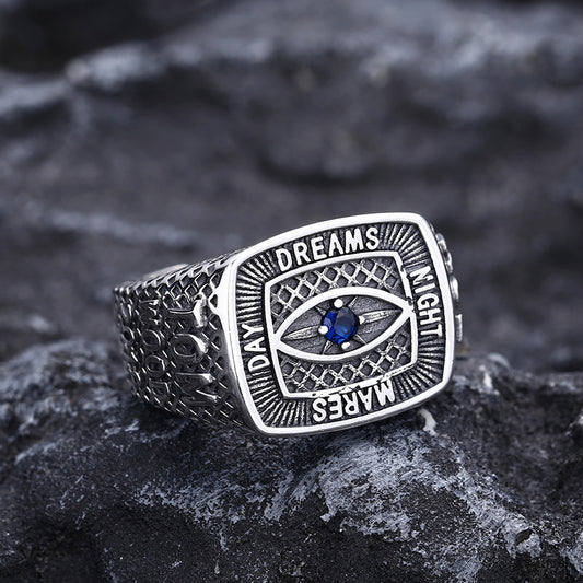 Men’s Eye Ring – 925 Sterling Silver