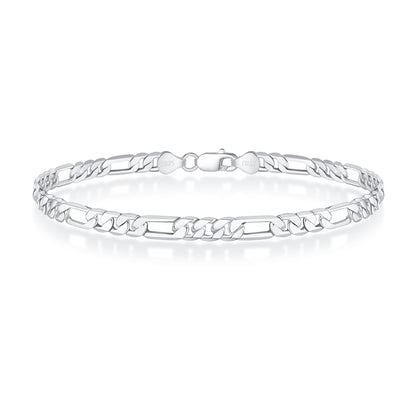 Men’s 925 Sterling Silver Figaro Bracelet