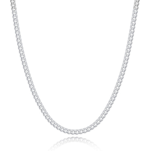 Men’s Cuban Chain – 925 Sterling Silver, 3 mm