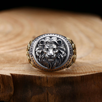 Vintage Lion Ring – 925 Sterling Silver