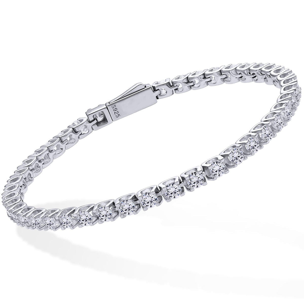 Moissanite Tennis Bracelet – 925 Sterling Silver