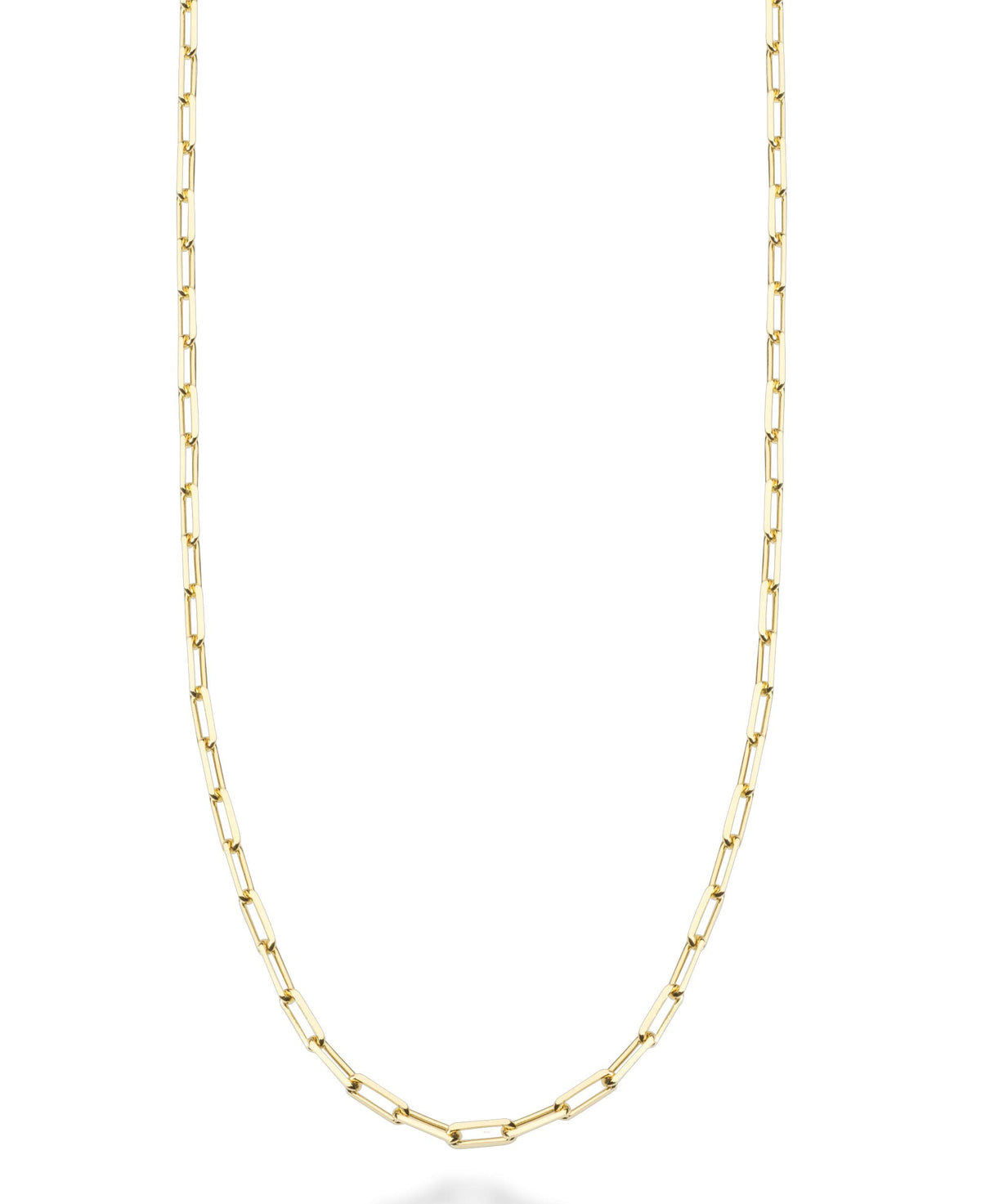 Italian Paperclip Chain – 18K Gold over 925 Silver