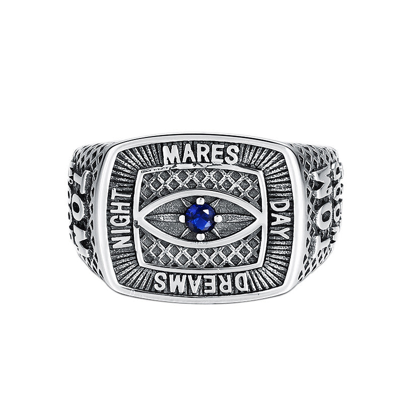 Men’s Eye Ring – 925 Sterling Silver
