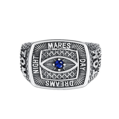 Men’s Eye Ring – 925 Sterling Silver