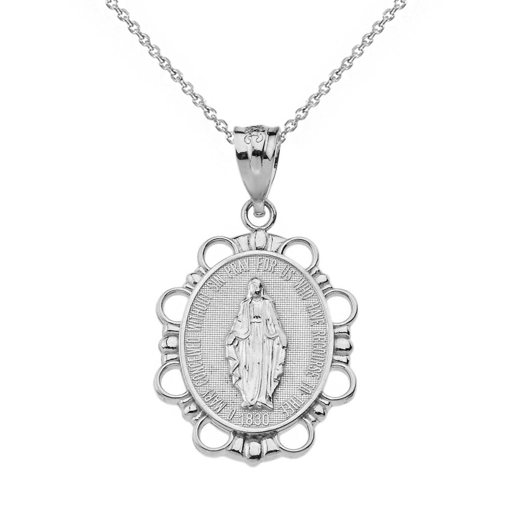 Miraculous Medal Necklace – 925 Sterling Silver
