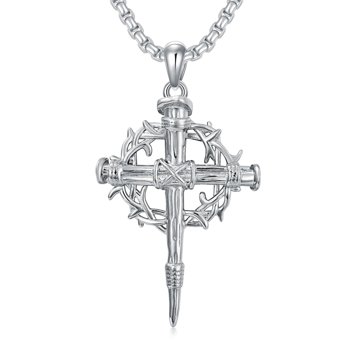 Nail Cross Necklace – 925 Sterling Silver