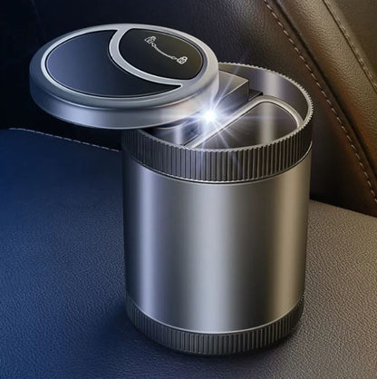 LED Car Ashtray with Auto-Sensing Lid