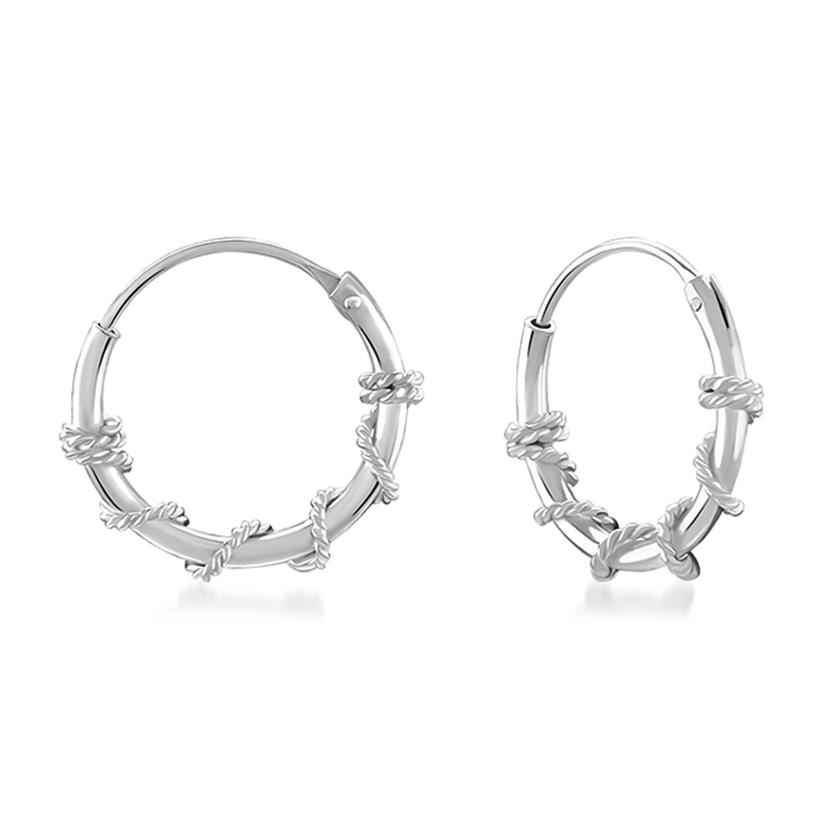 Minimalist Hoop Earrings – 925 Sterling Silver