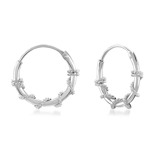 Minimalist Hoop Earrings – 925 Sterling Silver