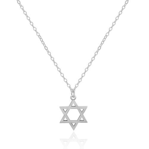 Sterling Silver Star of David Necklace